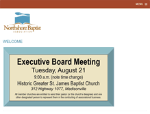 Tablet Screenshot of northshorebaptists.net
